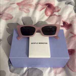 Gentle Monster Pink Geometric Sunglasses